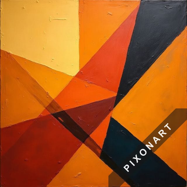 Tableau Abstrait unique, créé par IA sur Pixonart