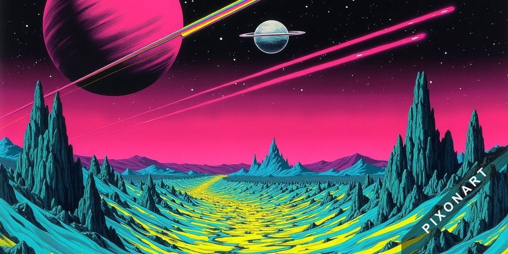 Tableau Pop Art unique, créé par IA sur Pixonart