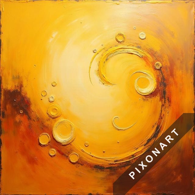 Tableau Peinture à l'huile unique, créé par IA sur Pixonart