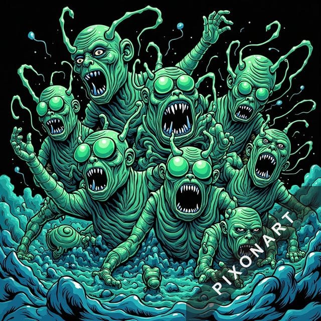 Tableau Street art unique, créé par IA sur Pixonart