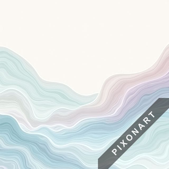 Tableau Minimaliste unique, créé par IA sur Pixonart