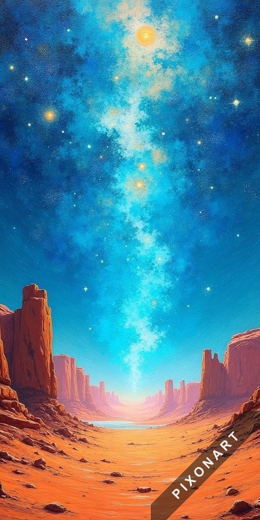 Tableau Peinture à l'huile unique, créé par IA sur Pixonart