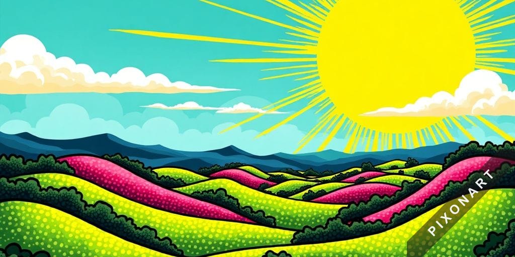 Tableau Pop Art unique, créé par IA sur Pixonart