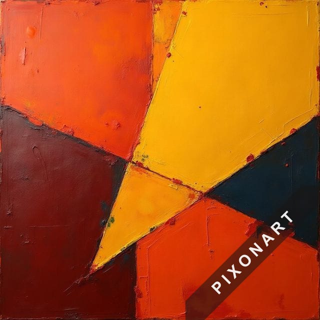 Tableau Abstrait unique, créé par IA sur Pixonart