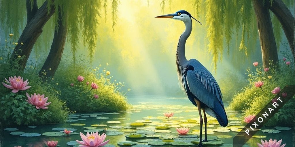 Tableau Peinture à l'huile unique, créé par IA sur Pixonart