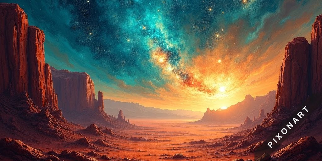 Tableau Peinture à l'huile unique, créé par IA sur Pixonart