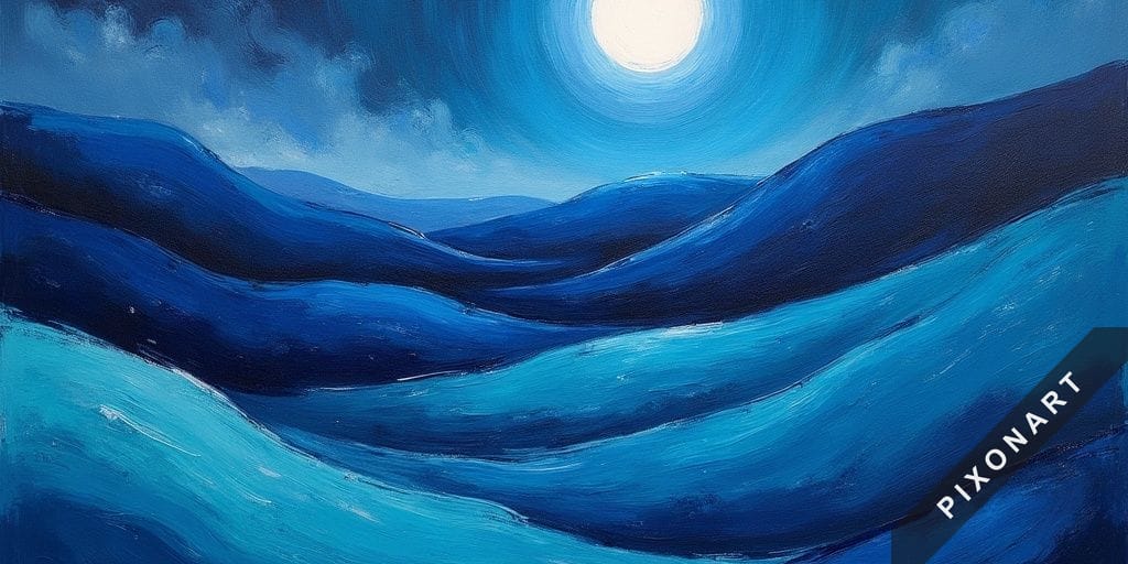 Tableau Peinture à l'huile unique, créé par IA sur Pixonart