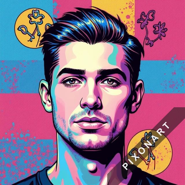 Tableau Pop Art unique, créé par IA sur Pixonart
