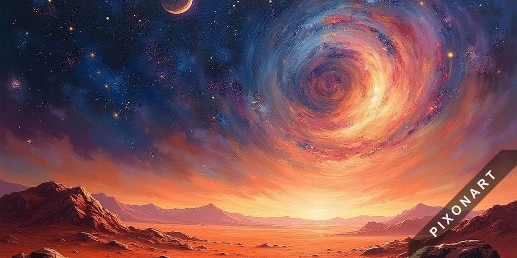 Tableau Peinture à l'huile unique, créé par IA sur Pixonart