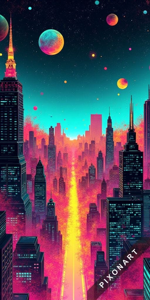 Tableau Pop Art unique, créé par IA sur Pixonart