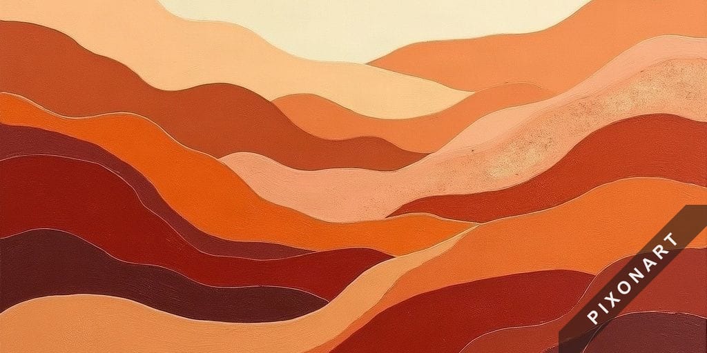Tableau Minimaliste unique, créé par IA sur Pixonart
