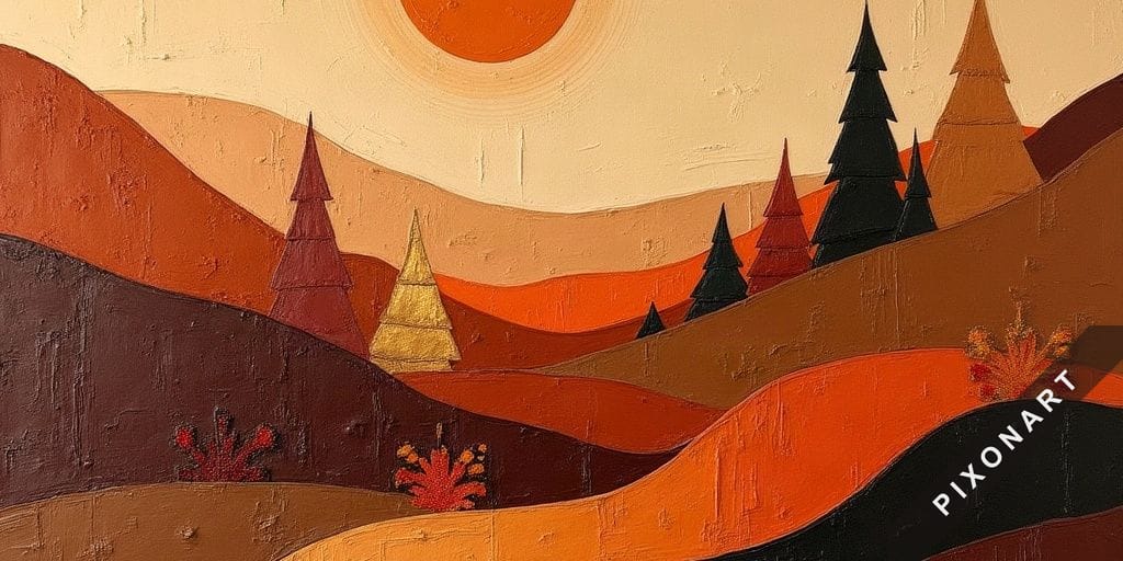 Tableau Peinture à l'huile unique, créé par IA sur Pixonart
