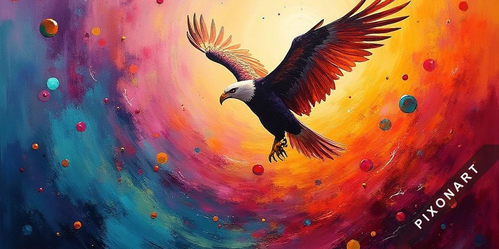Tableau Peinture à l'huile unique, créé par IA sur Pixonart