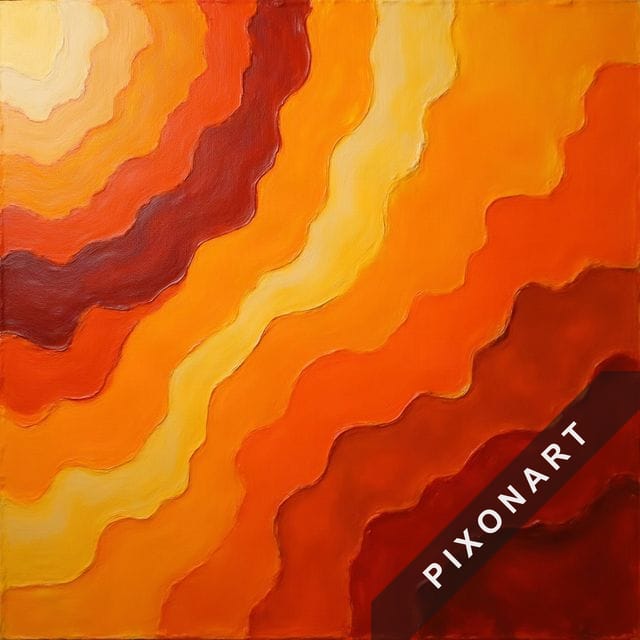 Tableau Peinture à l'huile unique, créé par IA sur Pixonart