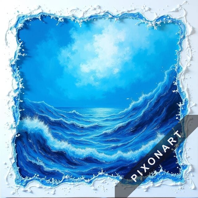 Tableau Peinture à l'huile unique, créé par IA sur Pixonart