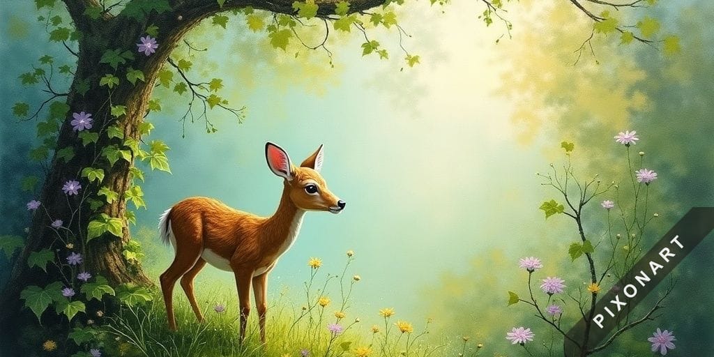 Tableau Peinture à l'huile unique, créé par IA sur Pixonart