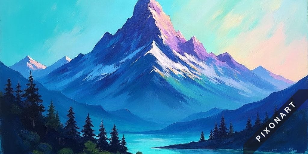 Tableau Impressionnisme unique, créé par IA sur Pixonart