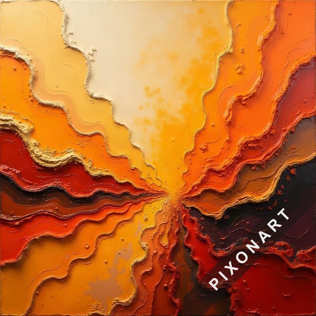 Tableau Peinture à l'huile unique, créé par IA sur Pixonart