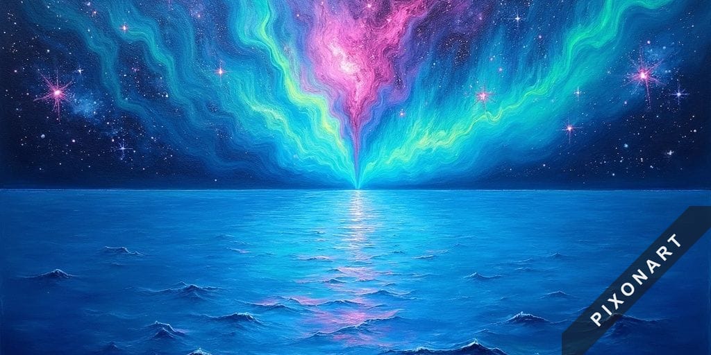 Tableau Abstrait unique, créé par IA sur Pixonart