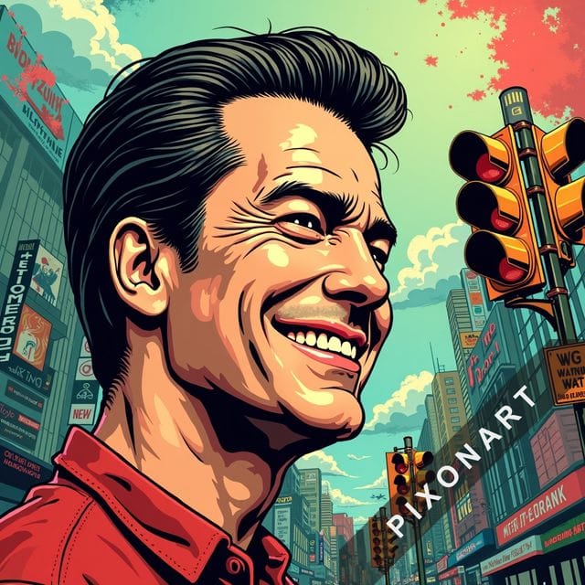 Tableau Pop Art unique, créé par IA sur Pixonart