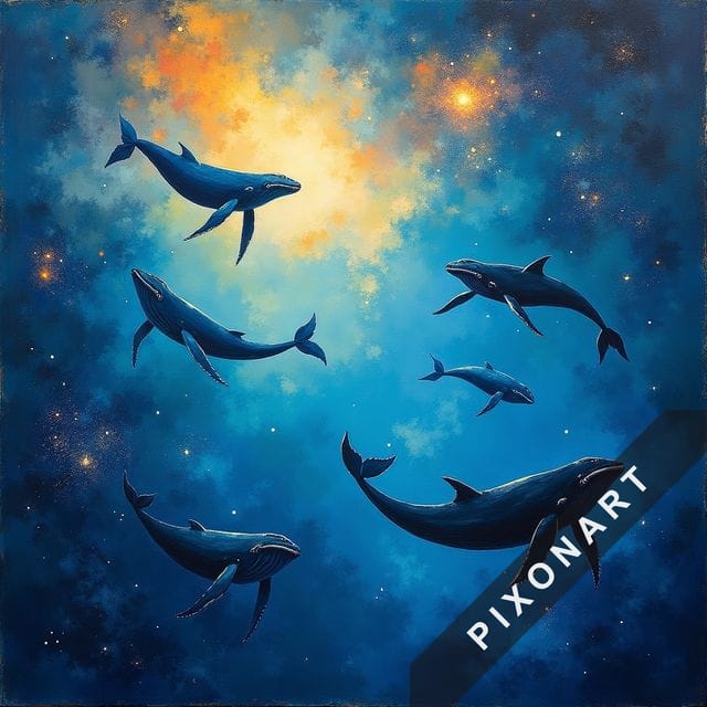 Tableau Aquarelle unique, créé par IA sur Pixonart