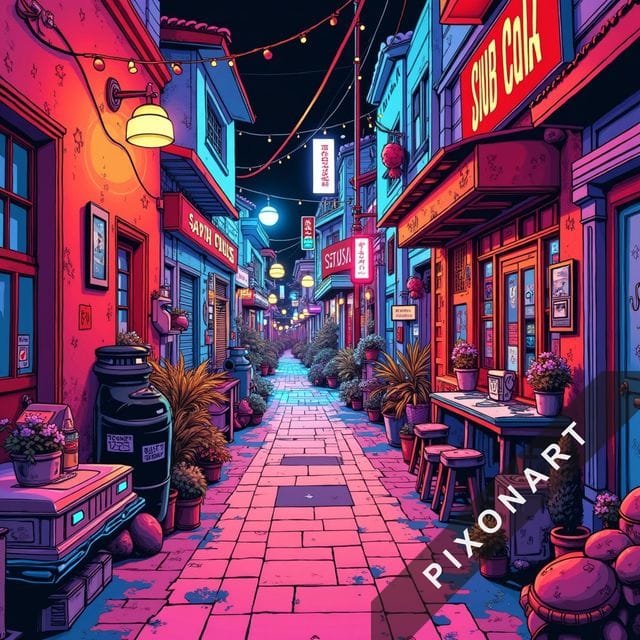 Tableau Pop Art unique, créé par IA sur Pixonart