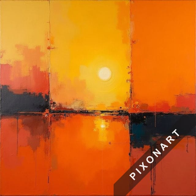 Tableau Peinture à l'huile unique, créé par IA sur Pixonart