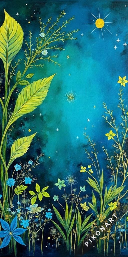 Tableau Bohème unique, créé par IA sur Pixonart