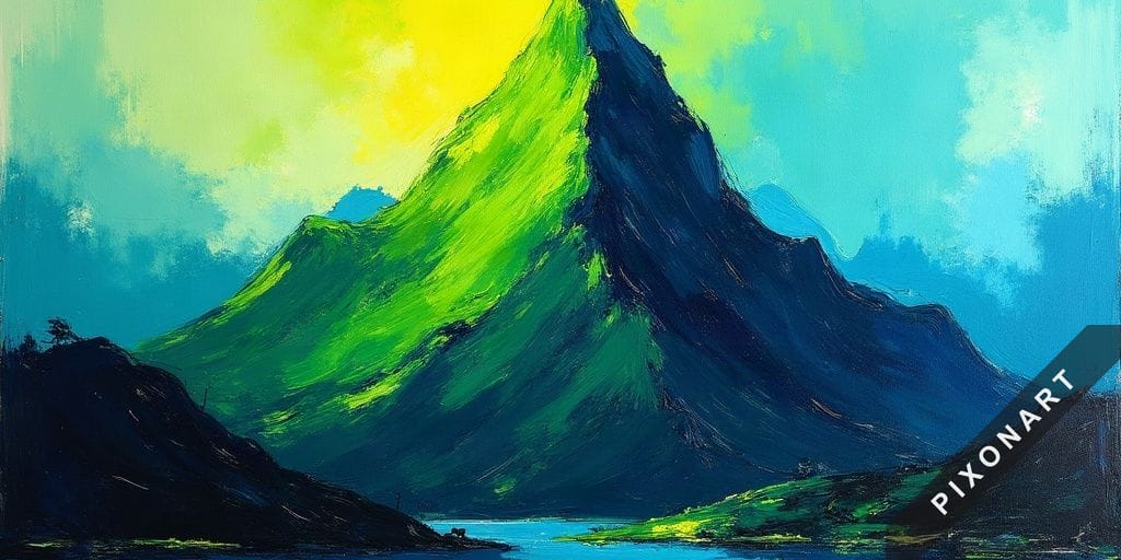 Tableau Impressionnisme unique, créé par IA sur Pixonart