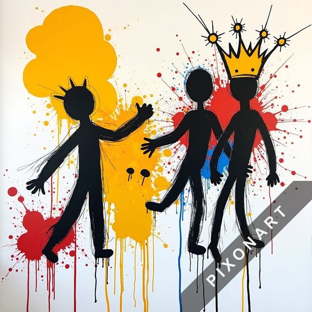 Tableau Street art unique, créé par IA sur Pixonart