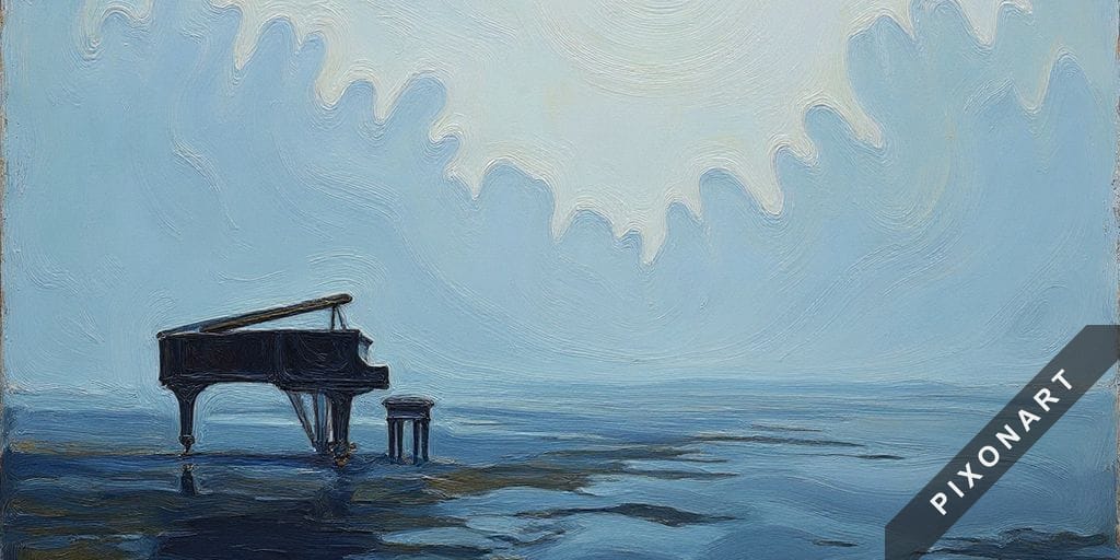 Tableau Peinture à l'huile unique, créé par IA sur Pixonart