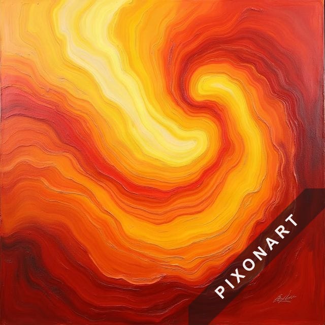 Tableau Peinture à l'huile unique, créé par IA sur Pixonart