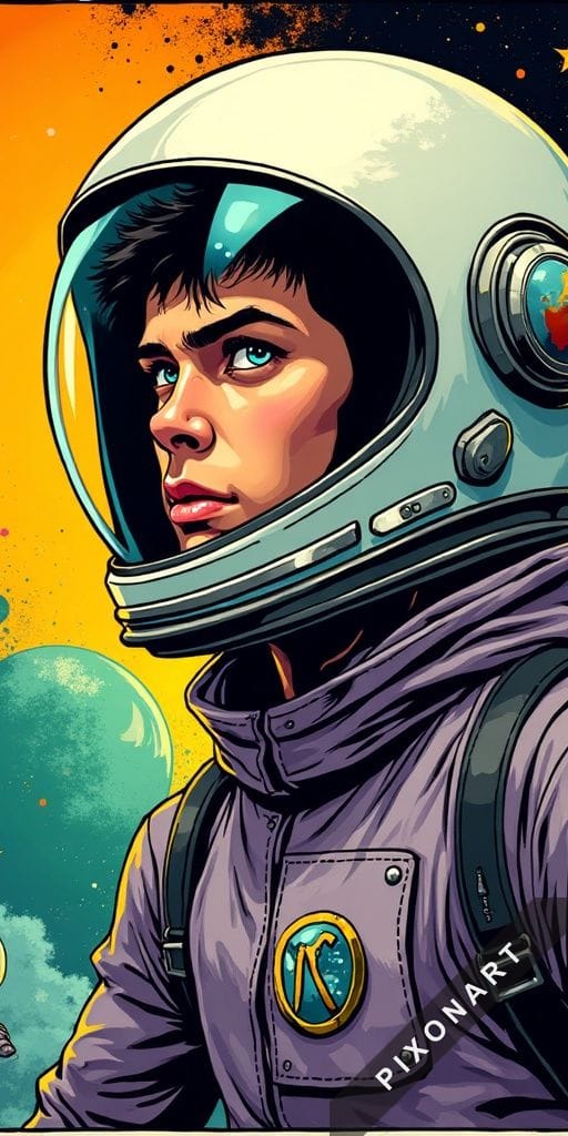 Tableau Pop Art unique, créé par IA sur Pixonart