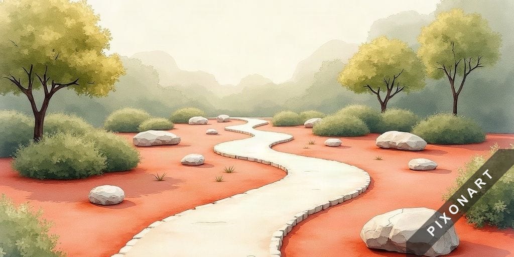 Tableau Aquarelle unique, créé par IA sur Pixonart