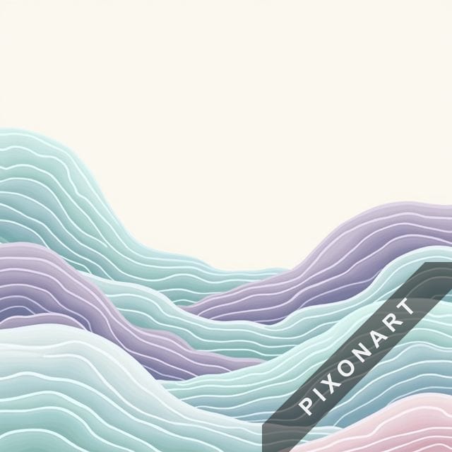 Tableau Minimaliste unique, créé par IA sur Pixonart
