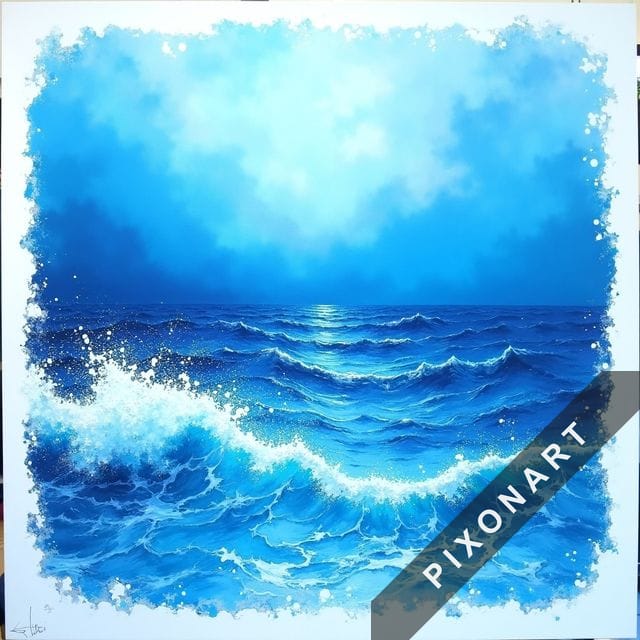 Tableau Peinture à l'huile unique, créé par IA sur Pixonart