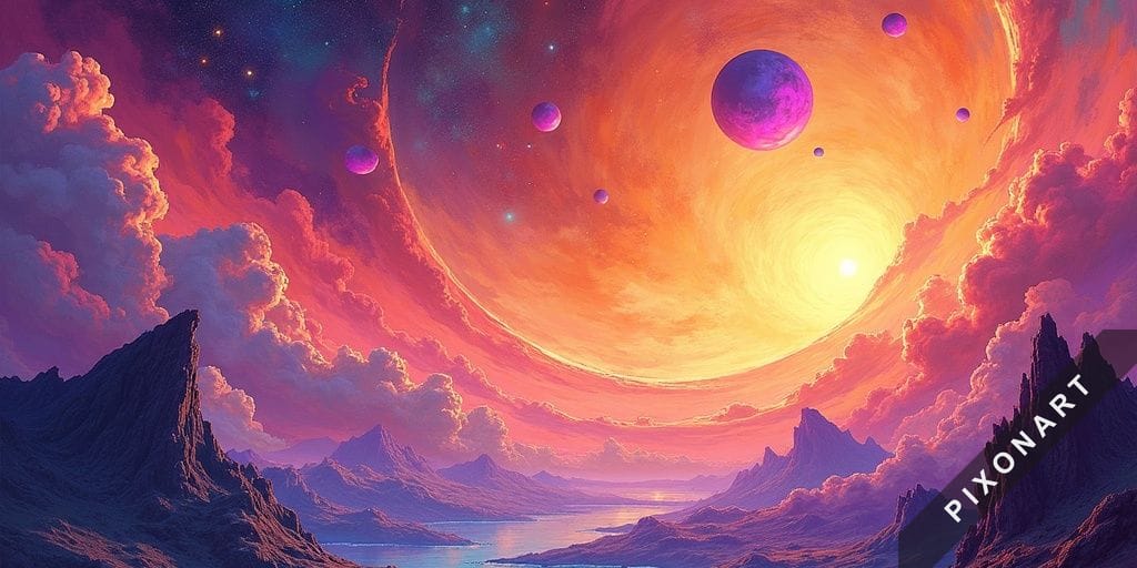 Tableau Peinture à l'huile unique, créé par IA sur Pixonart